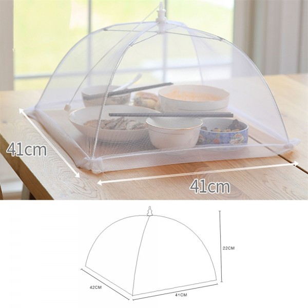 Higift (6 Pack) Large and Tall 17x17x11 Pop-Up Mesh Net Food Covers Tent Umbrella for Outdoors, Screen Fly Food Tents Protectors For Bugs, Parties Picnics, BBQs, Reusable and Collapsible