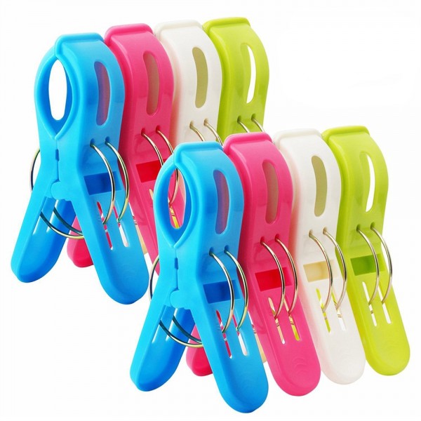 8 Pack Beach Towel Clips Chair Clips Pool Chairs i...