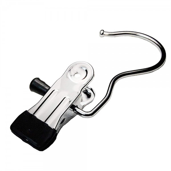 Higift (Set of 12) Portable Laundry Hook Boot Hanger Clips, Hanging Clothes Pins Stainless steel Travel Home clothing Boot Hanger Closet Hold Clips